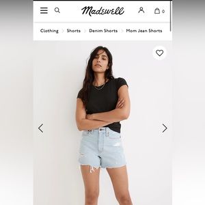 Madewell The Momjean Short in Flintwood Wash